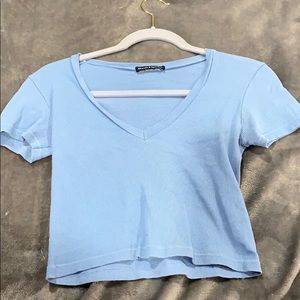 Baby Blue Brandy Crop Top